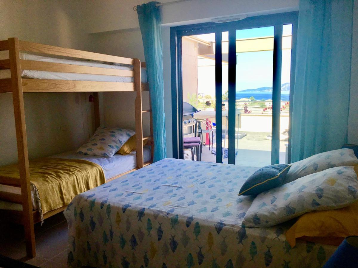 ポルティシオVue Magnifique Sur Baie Ajaccioアパートメント エクステリア 写真